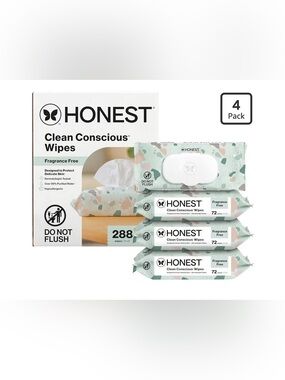 The Honest Company Baby Wipes (4-Pack) NEW!